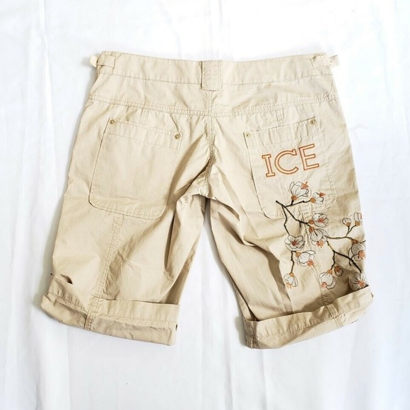 Ice Iceberg Capri Pants - Tan - Picture 2 of 4